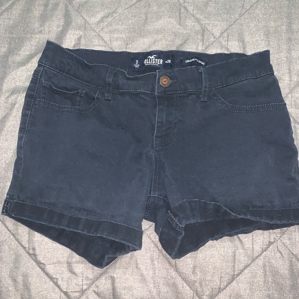 Black Hollister Jean Shorts